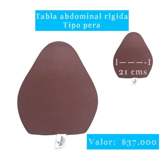 Tabla rígida tipo pera